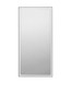 Preview: Nova Luce LED Spiegel Adon 42W warmweiss 3000K IP44 Schwarz Weiß Aluminium Spiegelglas 150x75cm 9006038
