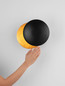 Preview: Nova Luce LED Wandleuchte Soleil 6W warmweiss 3000K Schwarz Blattgold Aluminium Ø20cm 9006080