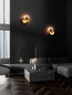 Preview: Nova Luce LED Wandleuchte Soleil 6W warmweiss 3000K Blattgold Aluminium Ø20cm 9006081