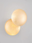 Preview: Nova Luce LED Wandleuchte Soleil 6W warmweiss 3000K Blattgold Aluminium Ø20cm 9006081