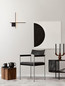 Preview: Nova Luce LED Wandleuchte Cross dimmbar 15W warmweiss 2700K Schwarz Aluminium 50x50cm 9006084