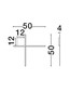 Preview: Nova Luce LED Wandleuchte Cross dimmbar 15W warmweiss 3000K Schwarz Gold Aluminium 50x50cm 9006085