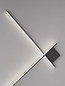 Preview: Nova Luce LED Wandleuchte Cross dimmbar 21W warmweiss 2700K Schwarz Aluminium 80x80cm 9006086