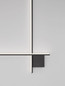 Preview: Nova Luce LED Wandleuchte Cross dimmbar 21W warmweiss 2700K Schwarz Aluminium 80x80cm 9006086