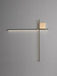 Preview: Nova Luce LED Wandleuchte Cross dimmbar 21W warmweiss 3000K Schwarz Gold Aluminium 80x80cm 9006087