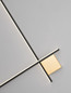 Preview: Nova Luce LED Wandleuchte Cross dimmbar 21W warmweiss 3000K Schwarz Gold Aluminium 80x80cm 9006087