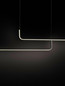 Preview: Nova Luce LED Pendelleuchte Strita dimmbar 40W warmweiss 3000K Schwarz Aluminium 150cm 9006088