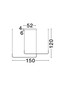 Preview: Nova Luce LED Pendelleuchte Strita dimmbar 40W warmweiss 3000K Schwarz Aluminium 150cm 9006088