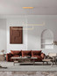Preview: Nova Luce LED Pendelleuchte Strita dimmbar 40W warmweiss 3000K Messinggold Aluminium 150cm 9006089