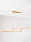 Preview: Nova Luce LED Pendelleuchte Strita dimmbar 40W warmweiss 3000K Messinggold Aluminium 150cm 9006089
