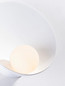 Preview: Nova Luce Wandleuchte Minim G9 Weiß Opal Stahl Glas Ø23cm 9006090