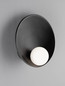 Preview: Nova Luce Wandleuchte Minim G9 Schwarz Opal Stahl Glas Ø23cm 9006091