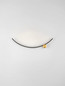 Preview: Nova Luce LED Wandleuchte Kima 14W warmweiss 3000K Schwarz Gold Aluminium 62,5x14,5cm 9006094