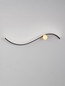 Preview: Nova Luce LED Wandleuchte Kima 14W warmweiss 3000K Schwarz Gold Aluminium 65x13cm 9006095