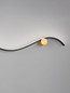 Preview: Nova Luce LED Wandleuchte Kima 14W warmweiss 3000K Schwarz Gold Aluminium 65x13cm 9006095