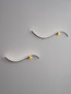 Preview: Nova Luce LED Wandleuchte Kima 14W warmweiss 3000K Schwarz Gold Aluminium 65x13cm 9006095