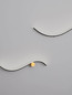 Preview: Nova Luce LED Wandleuchte Kima 14W warmweiss 3000K Schwarz Gold Aluminium 65x13cm 9006095