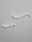 Preview: Nova Luce LED Wandleuchte Kima 14W warmweiss 3000K Schwarz Gold Aluminium 65x13cm 9006095