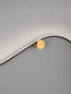 Preview: Nova Luce LED Wandleuchte Kima 20W warmweiss 3000K Schwarz Gold Aluminium 102x20cm 9006096
