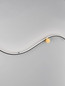 Preview: Nova Luce LED Wandleuchte Kima 20W warmweiss 3000K Schwarz Gold Aluminium 102x20cm 9006096