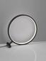 Preview: Nova Luce LED Tischleuchte Hola 12W warmweiss 3000K Schwarz Aluminium Ø29cm 9006097