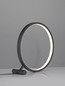 Preview: Nova Luce LED Tischleuchte Hola 12W warmweiss 3000K Schwarz Aluminium Ø29cm 9006097