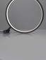 Preview: Nova Luce LED Tischleuchte Hola 12W warmweiss 3000K Schwarz Aluminium Ø29cm 9006097