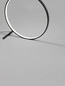 Preview: Nova Luce LED Stehleuchte Hola 46W warmweiss 3000K Schwarz Aluminium Ø80cm 9006098