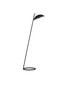 Preview: Nova Luce LED Stehleuchte Flute dimmbar 30W warmweiss 3000K Schwarz Aluminium 153cm 9006100