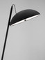 Preview: Nova Luce LED Stehleuchte Flute dimmbar 30W warmweiss 3000K Schwarz Aluminium 153cm 9006100