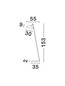 Preview: Nova Luce LED Stehleuchte Flute dimmbar 30W warmweiss 3000K Schwarz Aluminium 153cm 9006100