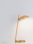 Preview: Nova Luce LED Tischleuchte Flute dimmbar 18W warmweiss 3000K Gold Aluminium 53x28cm 9006101