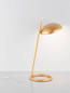 Preview: Nova Luce LED Tischleuchte Flute dimmbar 18W warmweiss 3000K Gold Aluminium 53x28cm 9006101