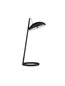Preview: Nova Luce LED Tischleuchte Flute dimmbar 18W warmweiss 3000K Schwarz Aluminium 53x28cm 9006102