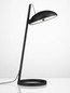 Preview: Nova Luce LED Tischleuchte Flute dimmbar 18W warmweiss 3000K Schwarz Aluminium 53x28cm 9006102