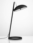 Preview: Nova Luce LED Tischleuchte Flute dimmbar 18W warmweiss 3000K Schwarz Aluminium 53x28cm 9006102