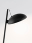Preview: Nova Luce LED Tischleuchte Flute dimmbar 18W warmweiss 3000K Schwarz Aluminium 53x28cm 9006102