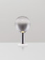 Preview: Nova Luce LED Tischleuchte Nostos dimmbar 3W warmweiss 3000K Gold Weiß Rauchgrau Glas Metall Ø20cm 9009104