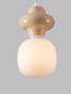 Preview: Nova Luce Pendelleuchte Clio E14 Gelb Weiß Opal Glas Metall Ø18x198cm 9009106