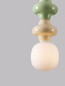 Preview: Nova Luce Pendelleuchte Clio E14 Mehrfarbig Glas Metall Ø18cm 9009117