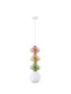 Preview: Nova Luce Pendelleuchte Clio E14 Mehrfarbig Glas Metall Ø18cm 9009119