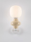 Preview: Nova Luce Wandleuchte Clio E14 Gelb Weiß Opal Glas Metall Ø19cm 9009125