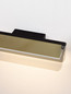 Preview: Nova Luce LED Wandleuchte Apnea 7W warmweiss 3000K Schwarz Gold Grau Glas Metall 30x11cm 9009134