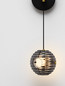 Preview: Nova Luce LED Wandleuchte Las 13W warmweiss 3000K Rauchgrau Schwarz Glas Metall 52x23cm 9009139