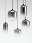 Preview: Nova Luce LED Pendelleuchte Aelia dimmbar 36W warmweiss 3000K Rauchgrau Schwarz Glas Metall Ø82cm 9009144