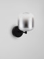 Preview: Nova Luce LED Wandleuchte Aelia 3W warmweiss 3000K Rauchgrau Schwarz Glas Metall 22x20,5cm 9009145