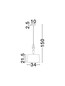 Preview: Nova Luce Pendelleuchte Damo E27 Mehrfarbig Metall Keramik Ø34cm 9009146