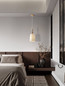 Preview: Nova Luce Pendelleuchte Damo E27 Braun Hellbraun Creme Metall Keramik Ø22cm 9009147