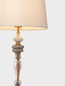 Preview: Nova Luce Tischleuchte Damo E27 Braun Hellbraun Creme Metall Keramik Ø34cm 9009148