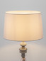 Preview: Nova Luce Tischleuchte Damo E27 Braun Hellbraun Creme Metall Keramik Ø34cm 9009148